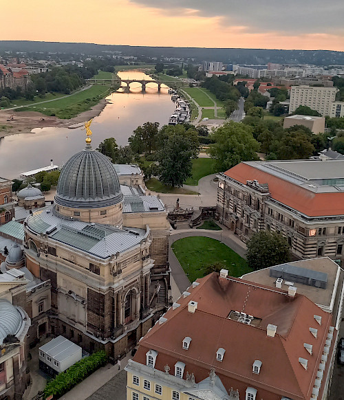 Traumhafte Aussicht von der Dresdner Frauenkirche