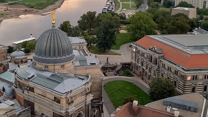 Traumhafte Aussicht von der Dresdner Frauenkirche